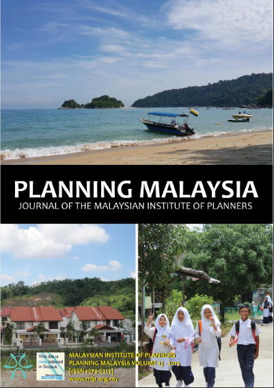 					View Vol. 13 (2015): PLANNING MALAYSIA JOURNAL : Volume 13, 2015
				