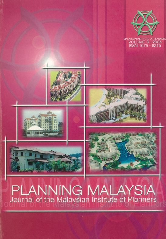 					View Vol. 3 (2005): PLANNING MALAYSIA JOURNAL : Volume 3, 2005
				