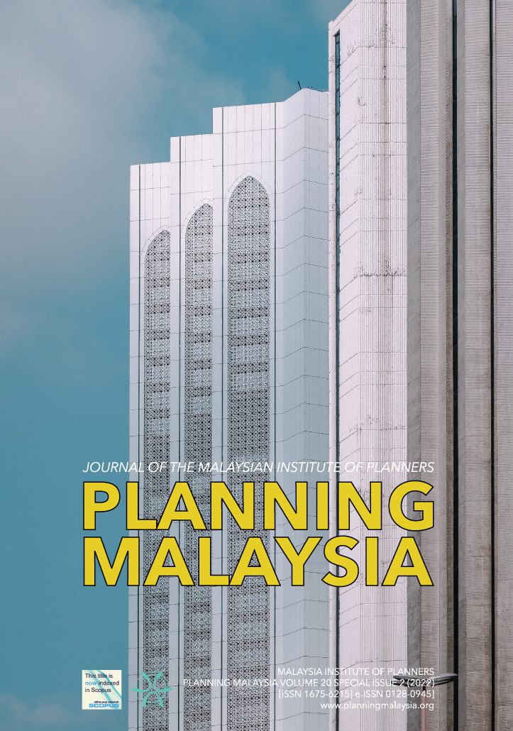 					View Vol. 20 (2022): PLANNING MALAYSIA JOURNAL : Volume 20, Issue 2, 2022
				