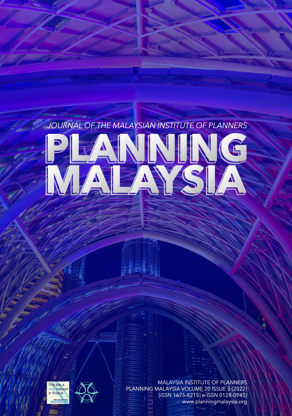 					View Vol. 20 (2022): PLANNING MALAYSIA JOURNAL : Volume 20, Issue 3, 2022
				