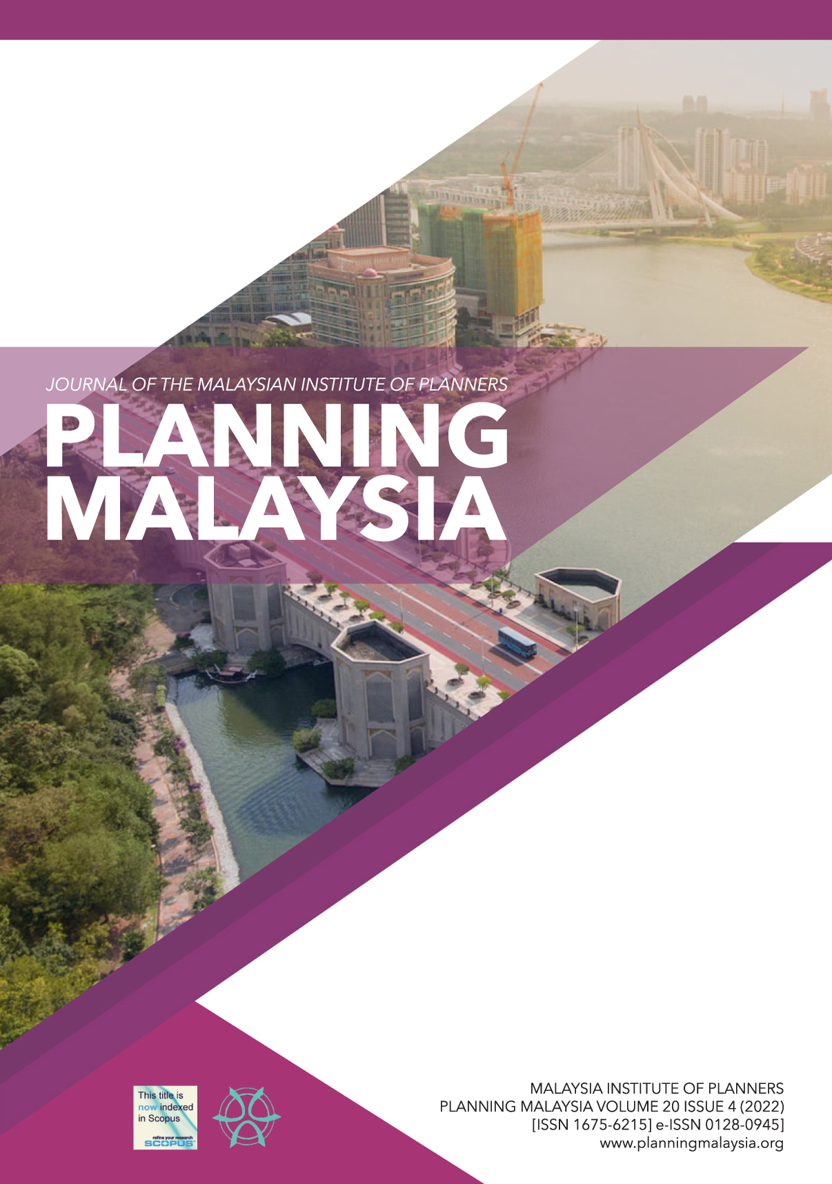 					View Vol. 20 (2022): PLANNING MALAYSIA JOURNAL : Volume 20, Issue 4, 2022
				