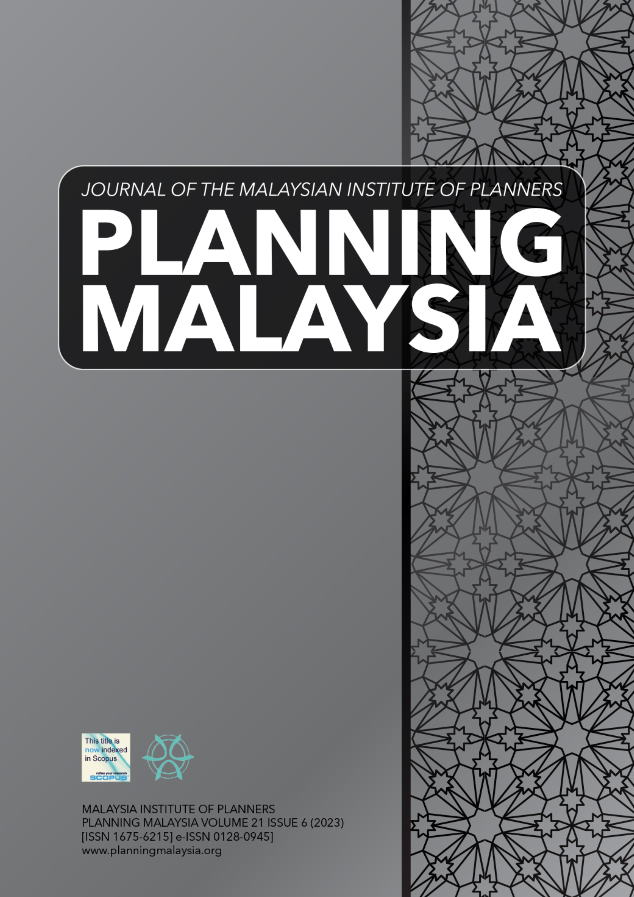 					View Vol. 21 (2023): PLANNING MALAYSIA JOURNAL : Volume 21, Issue 6, 2023
				