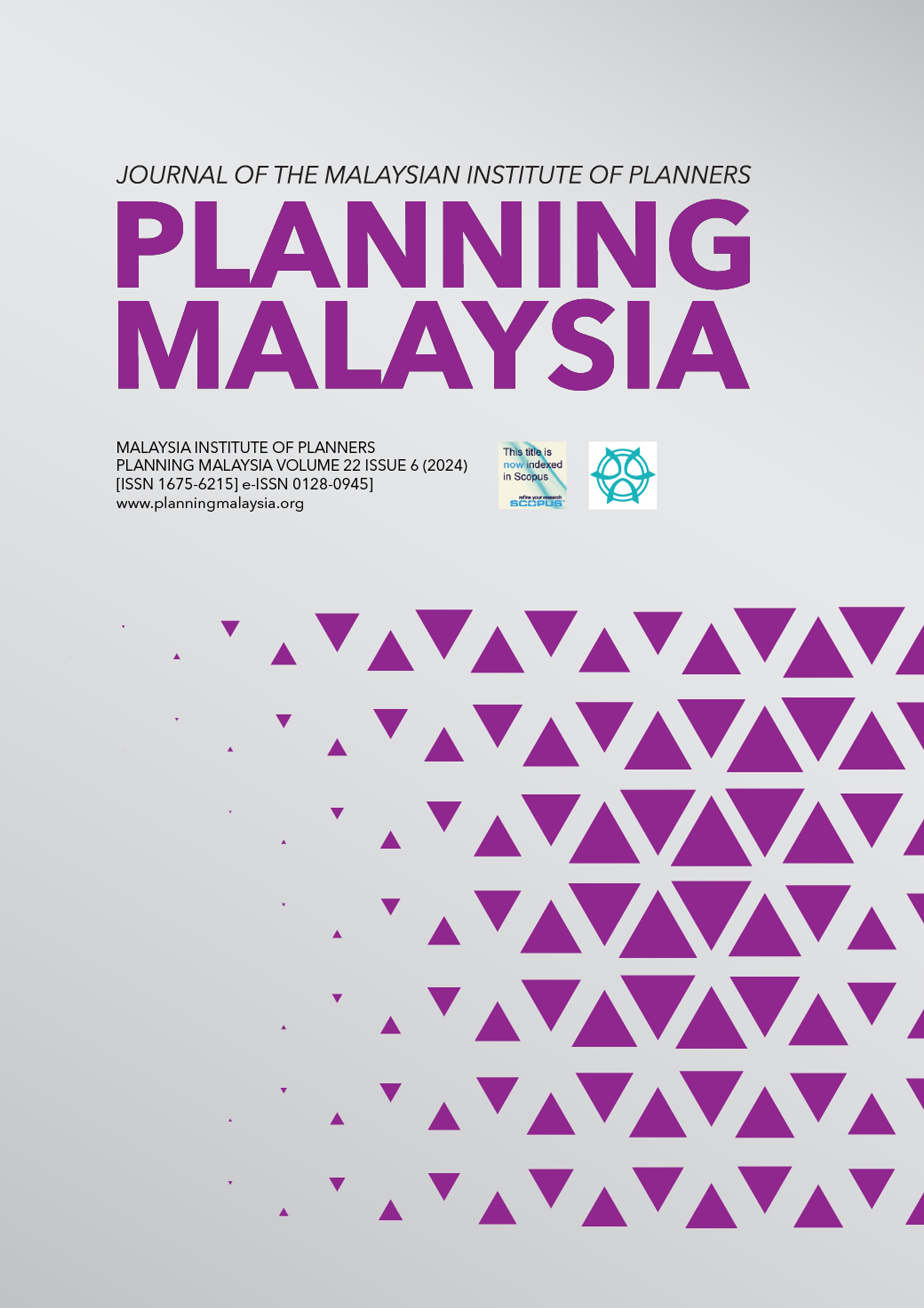 					View Vol. 22 (2024): PLANNING MALAYSIA JOURNAL : Volume 22, Issue 6, 2024
				