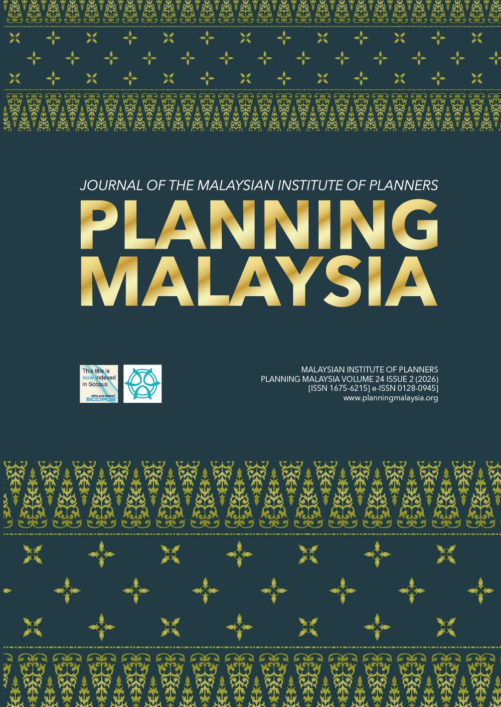 					View Vol. 24 (2026): PLANNING MALAYSIA JOURNAL : Volume 24, Issue 2, 2026
				
