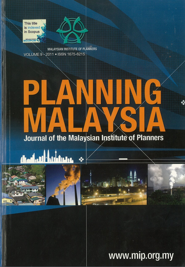 					View Vol. 9 (2011): PLANNING MALAYSIA JOURNAL : Volume 9, 2011
				